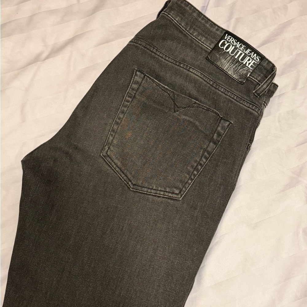 Versace Jeans Collection Men's Dark Gray Slim Jeans
